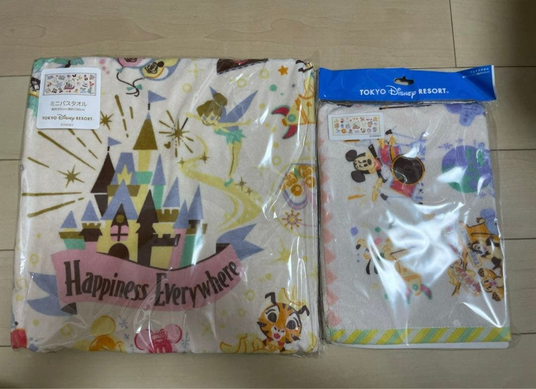 【購入前コメント必須】ディズニーリゾート☆パークアイコン☆タオルセット