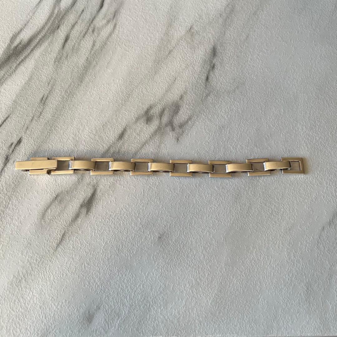 OLD　GUCCI スクエア　コンビ　ブレスレット　ヴィンテージ　vintage