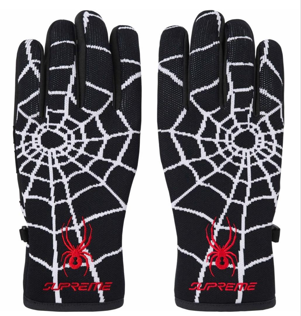 24fw Supreme SPYDER スパイダー ネット グローブ　L