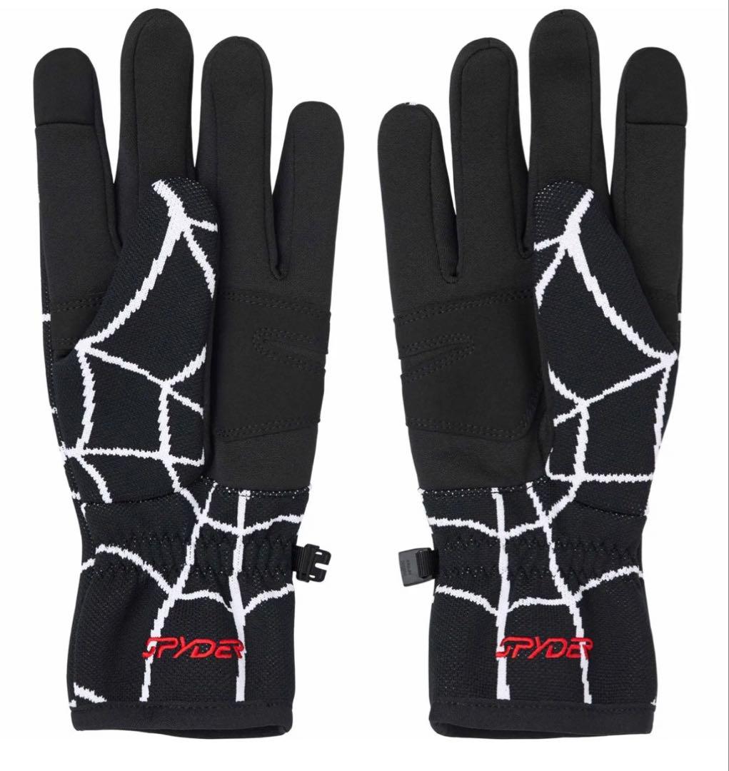 24fw Supreme SPYDER スパイダー ネット グローブ　L