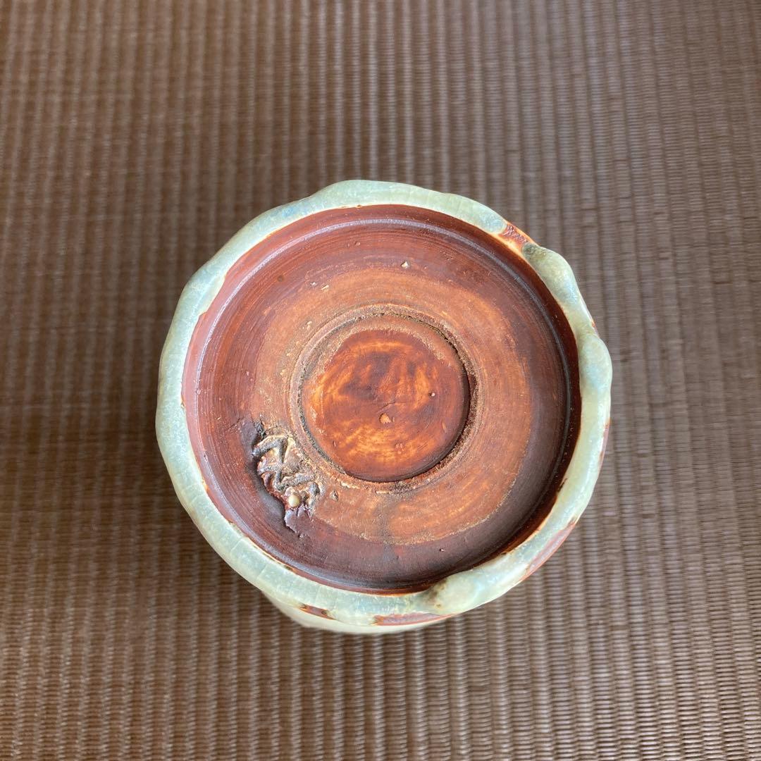 加藤五山作　真珠釉　花瓶