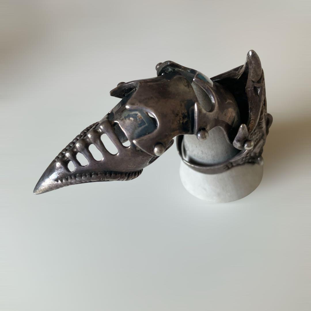 た*つ様 シルバー925 アーマーリング エイリアン 17-18号 甲冑