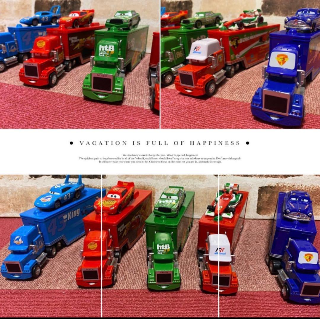 【新品】カーズマック トラックトレーラー　5セット　ミニカー収納トレーラー