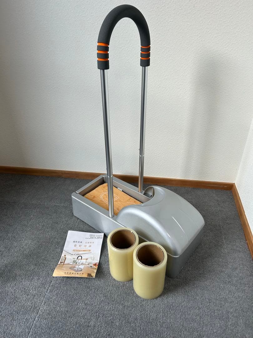 靴フィルムディスペンサー、自動靴カバーマシン、300mフィルム付き