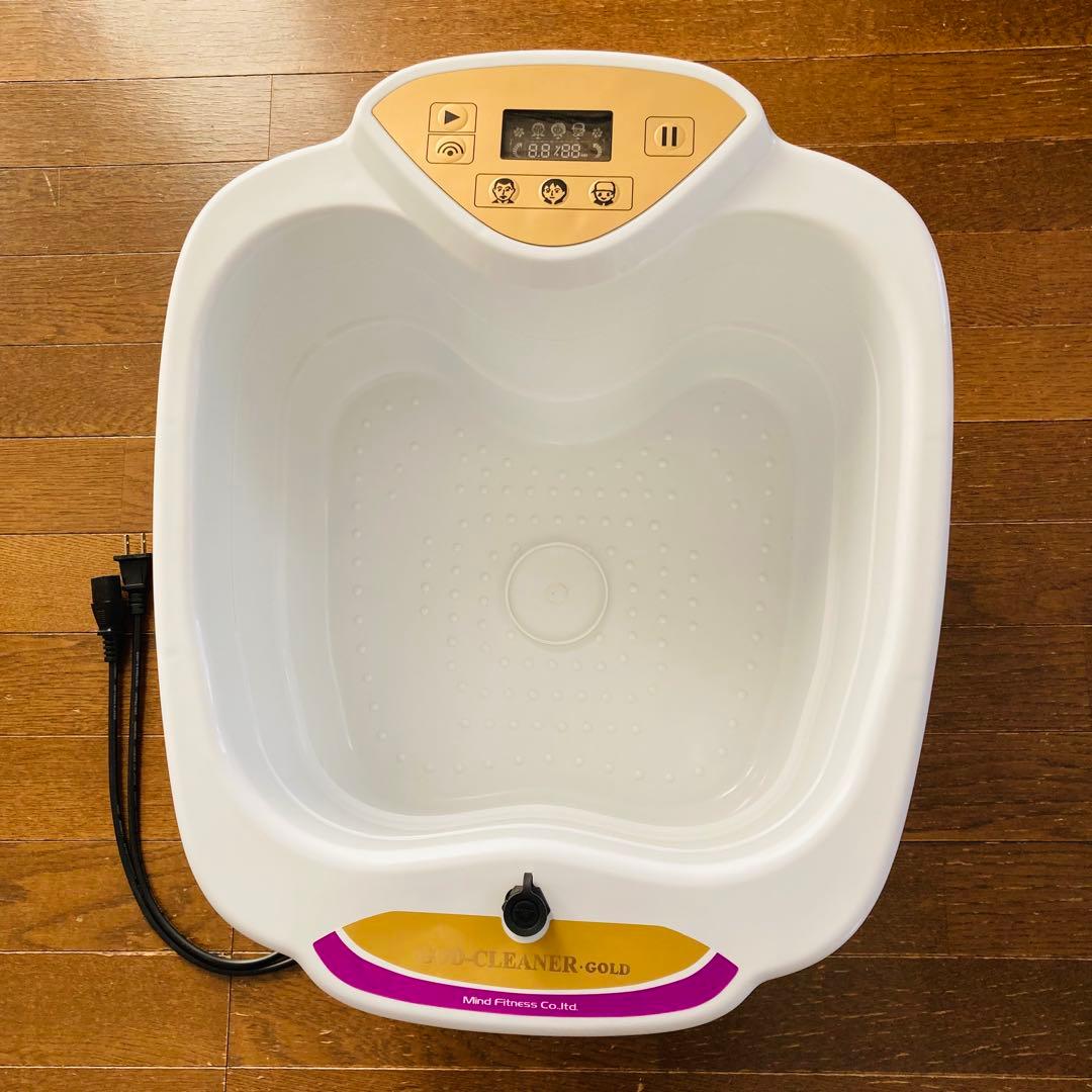 お値下げゴッドクリーナーゴールド　デトックスマシーン電極カートリッジ付き（中古）