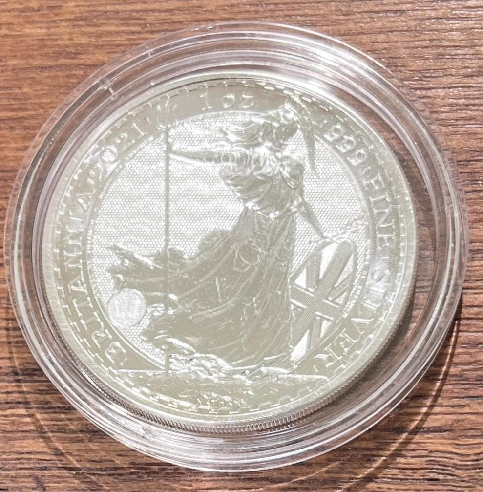 20021年 1oz シルバー ブリタニア 　イギリス　エリザベス