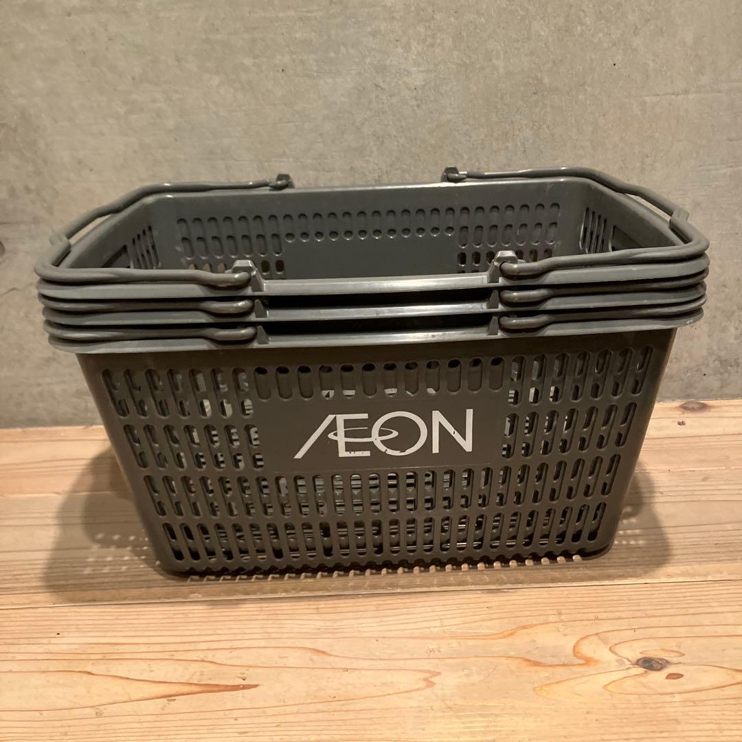 チ*公様 昭和レトロ　イオン　9個　買い物かご　レトロポップ　収納　かご　店舗