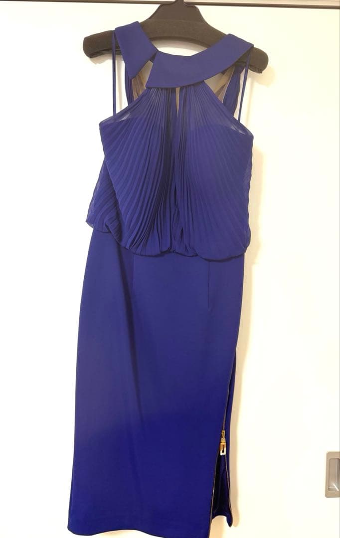 JEAN MACLEAN 紫タイトドレス ハイネック