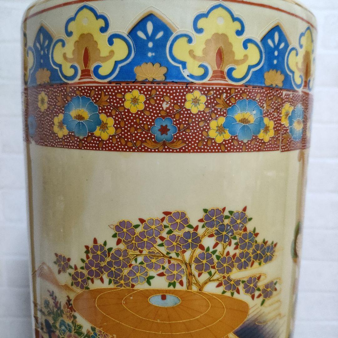 中国美術 美人画 傘立て 45.5cmサイズ