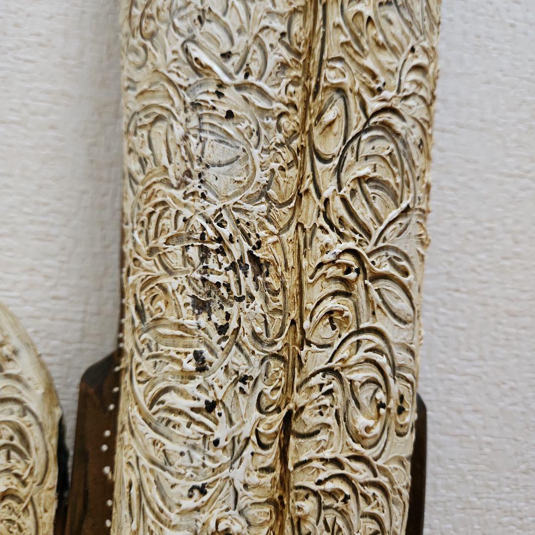 ネコ　木製　置物