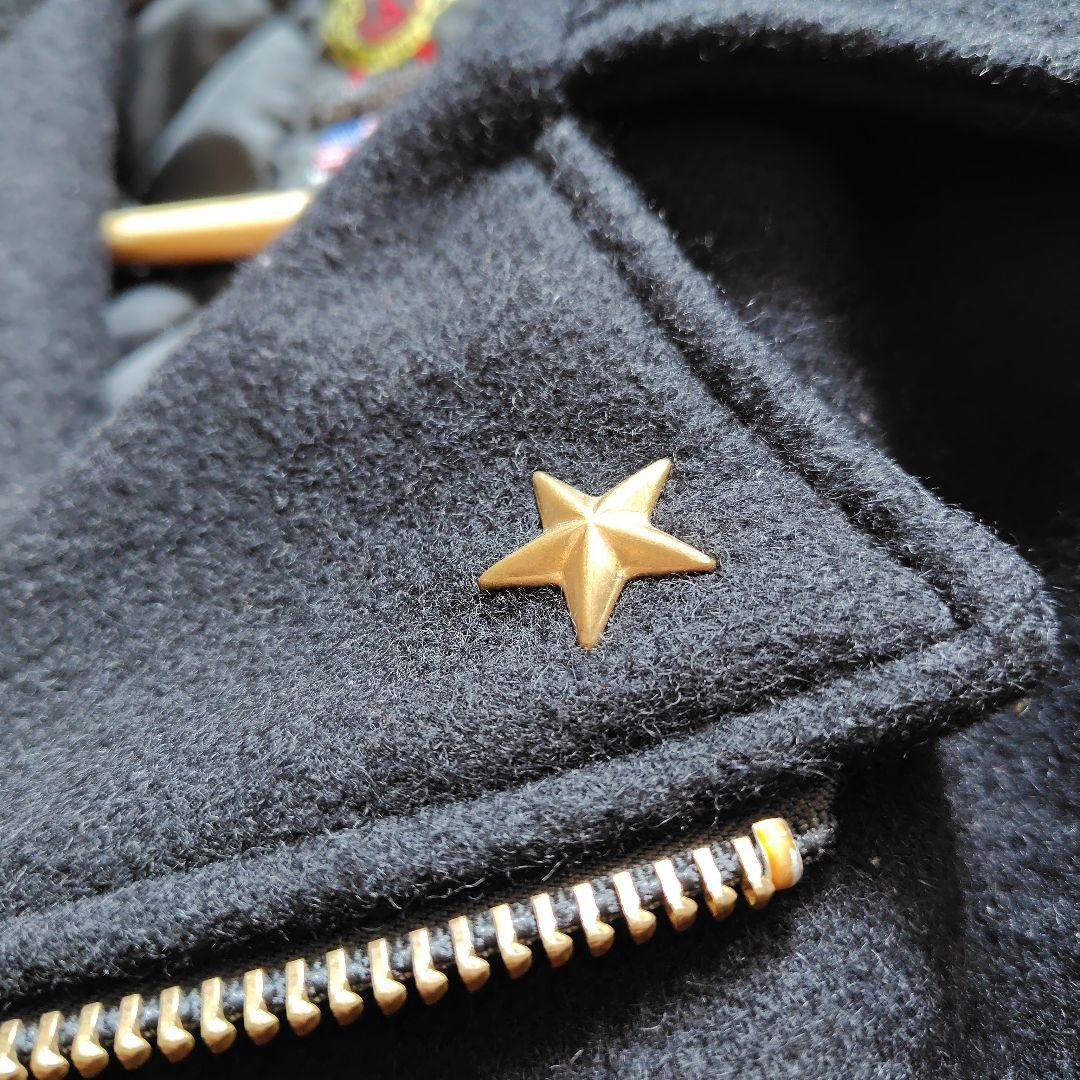 Schott ショット ワンスター ウール ライダース Pコート サイズ32 黒