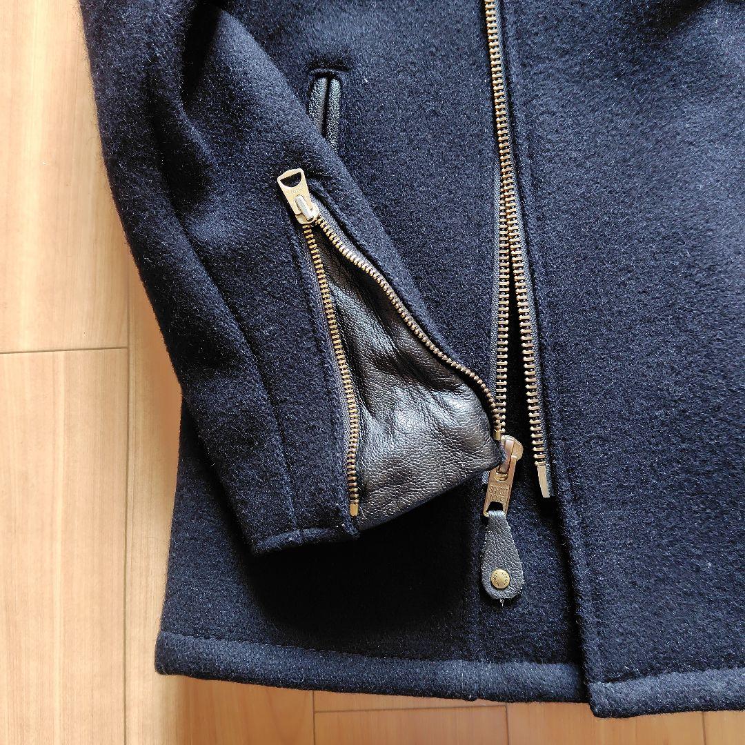 Schott ショット ワンスター ウール ライダース Pコート サイズ32 黒