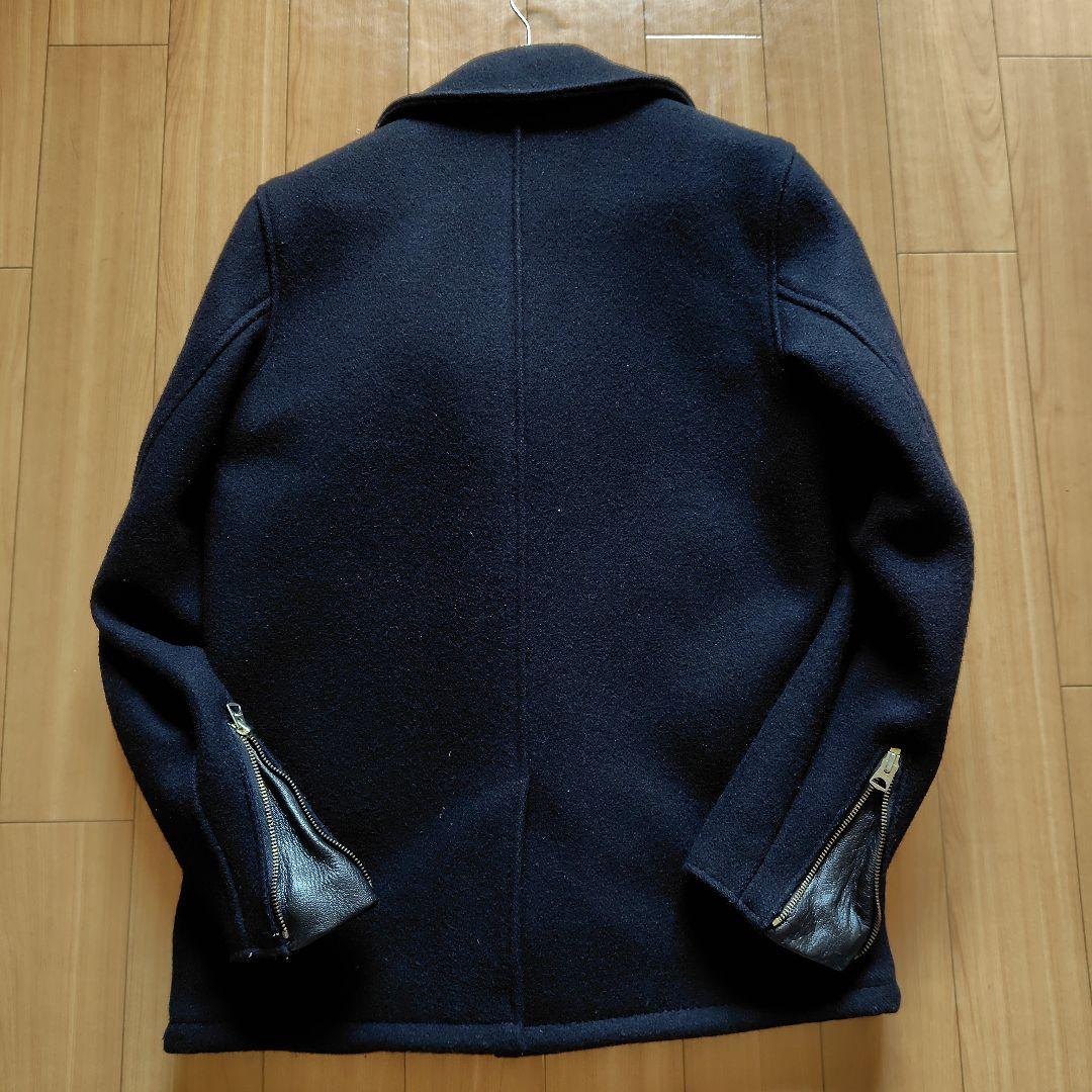 Schott ショット ワンスター ウール ライダース Pコート サイズ32 黒