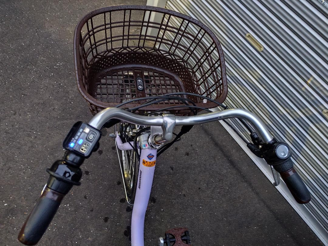 ブリヂストン　フロンティア　24インチ　B300バッテリー　ラベンダー色　美品