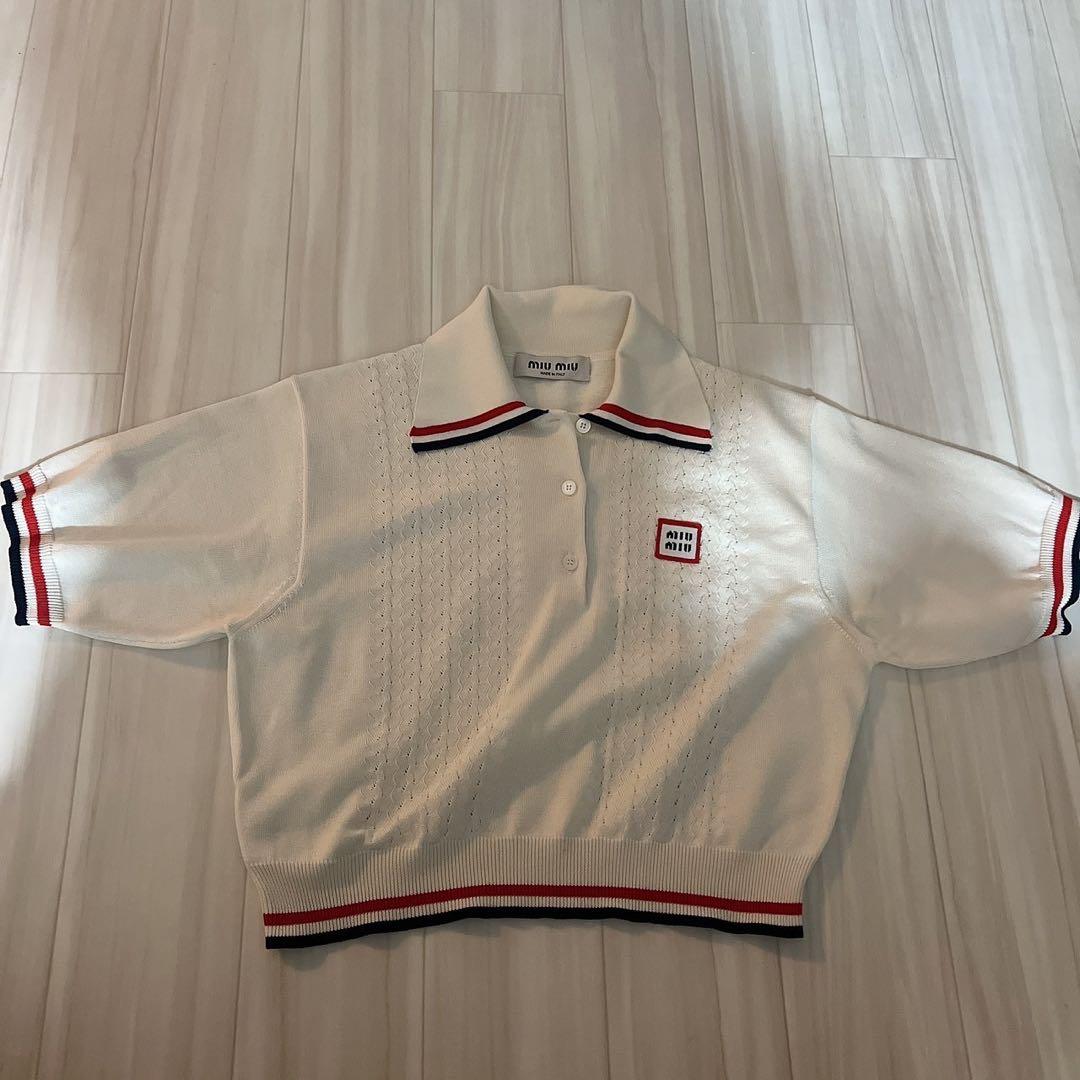 J-HOPE 着用　MIUMIU ミュウミュウ ニット 半袖 ポロシャツ