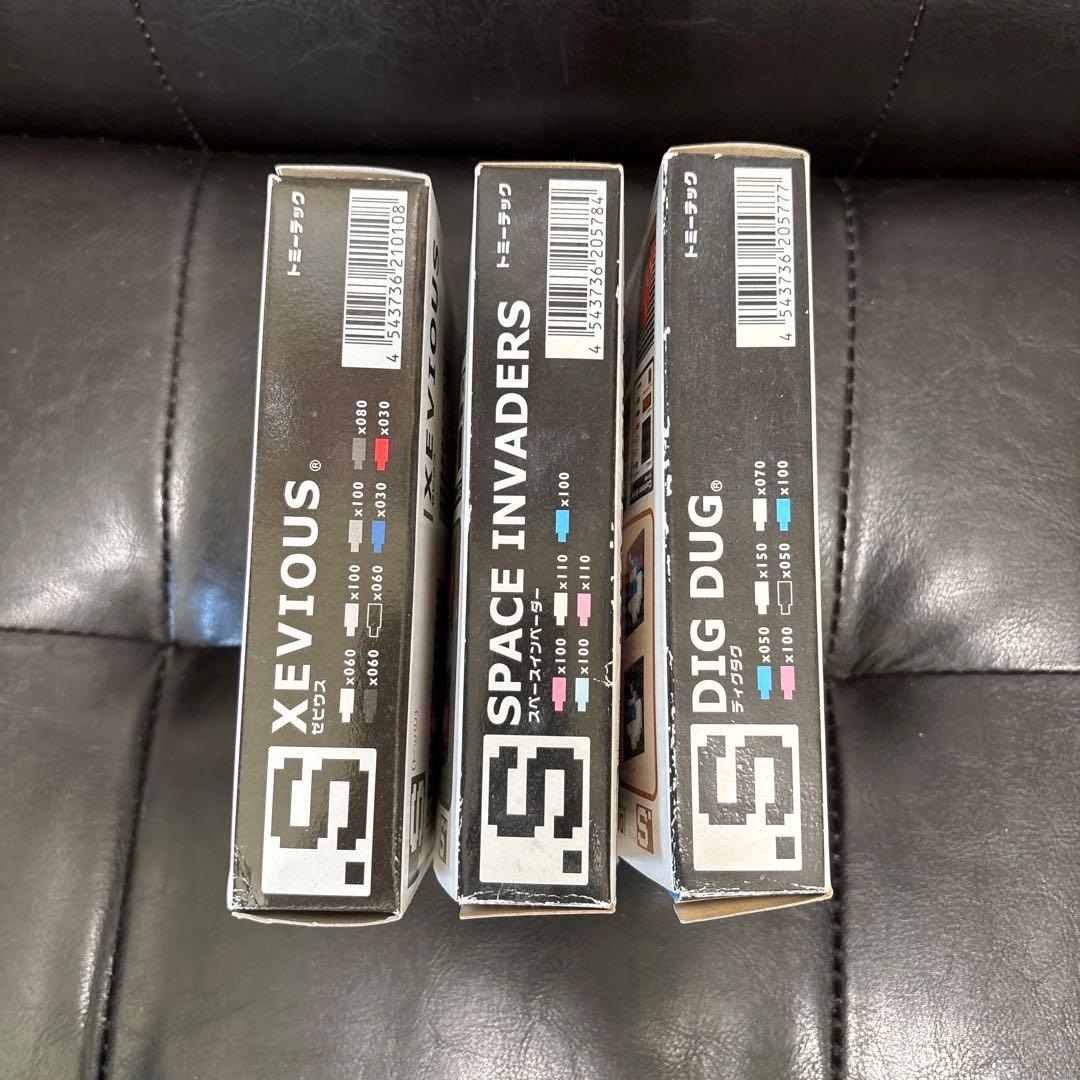 当時物　ドッツ　ディグダグ ゼビウス　インベーダー　ドットキャラクターセット