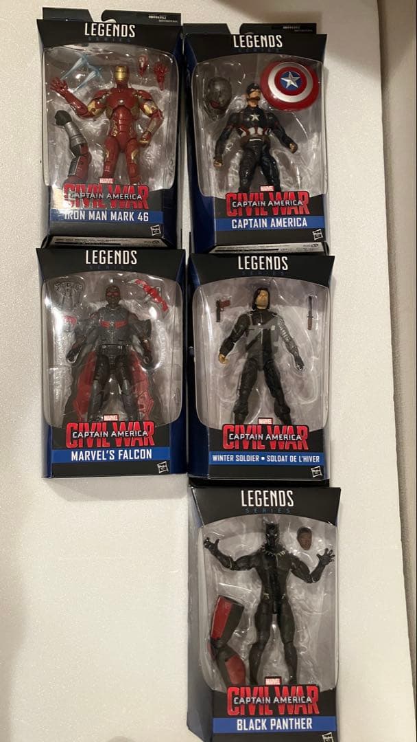 マーベルレジェンド　アイアンマン他　シビルウォーセット