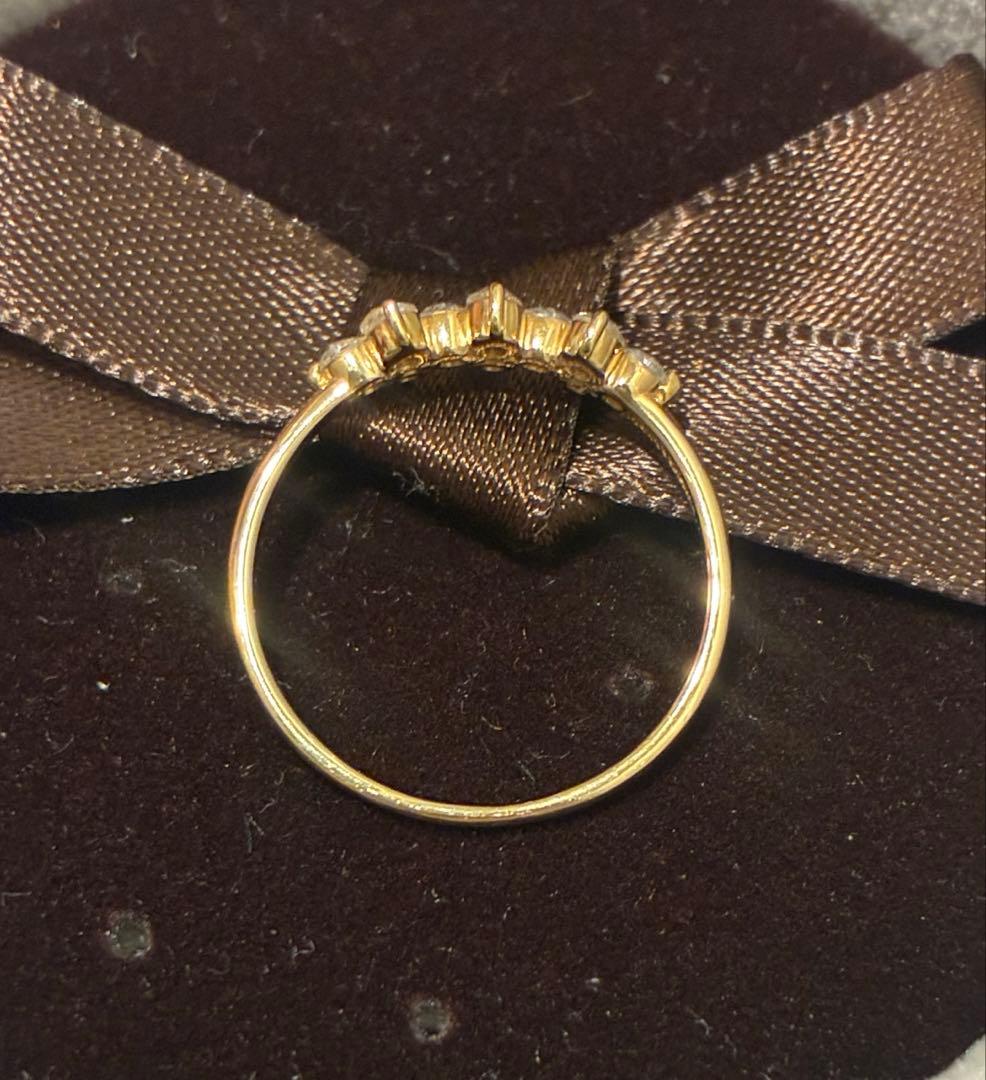 オレフィーチェ　ローズカットダイヤ　グロリア　リング　k18イエローゴールド