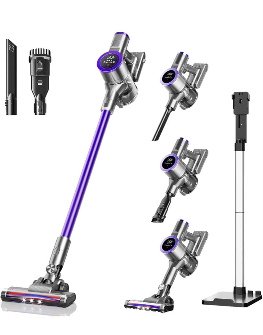 コードレス掃除機 軽量 サイクロン550Ｗ 60分長時間稼働