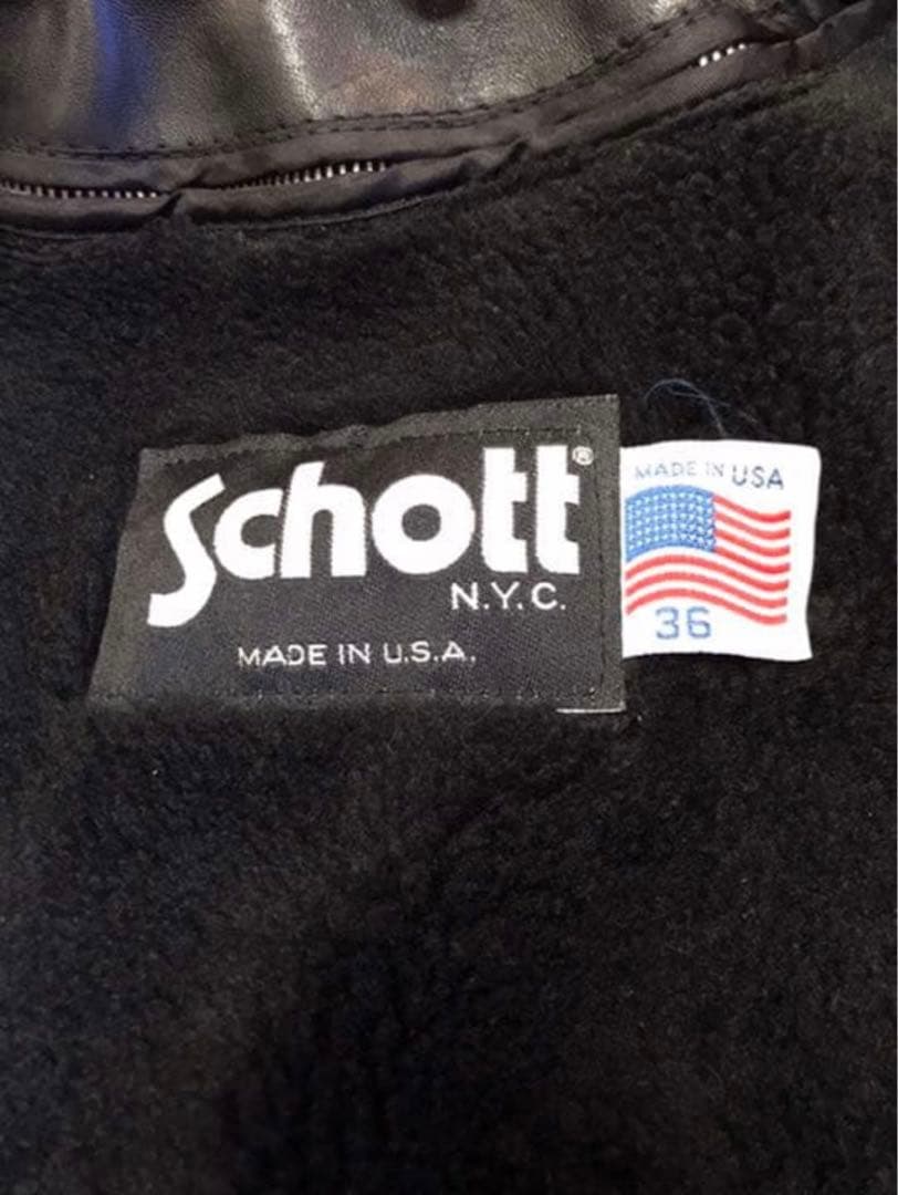 schott シングルライダースジャケット レザージャケット