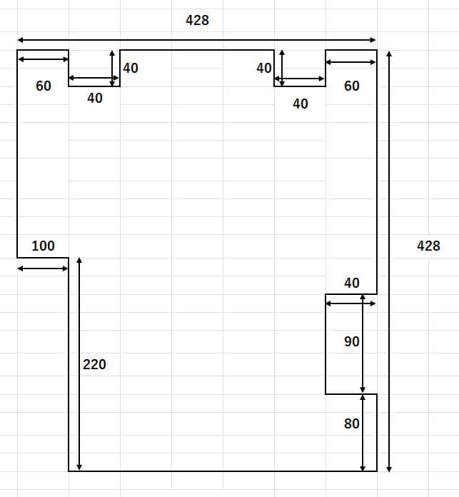 アクリル水槽　400×450×450　板厚6㎜