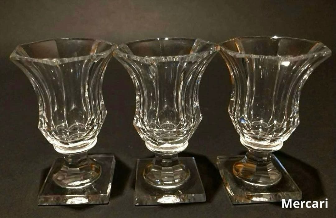 【希少】オールドバカラ リキュールグラス　ショットグラス3客セット