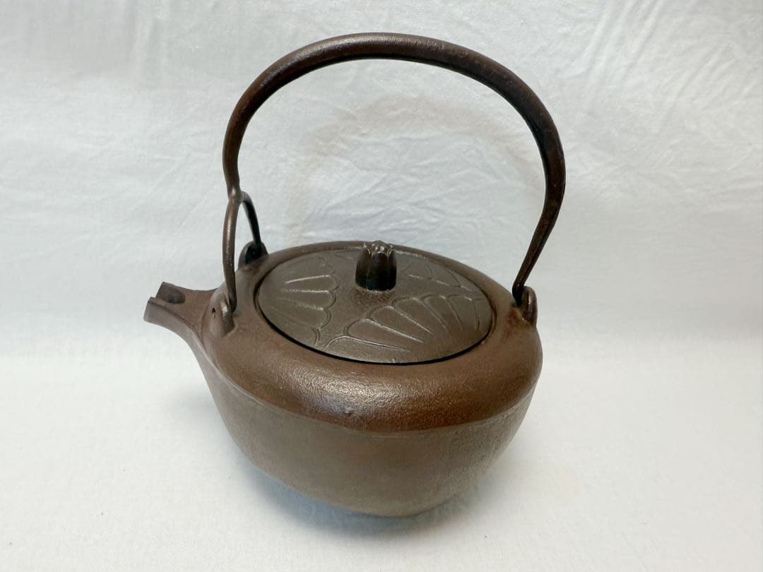 ほぼ未使用 茶道具 釜師 佐藤浄清造 丸形銚子 釜印 共箱