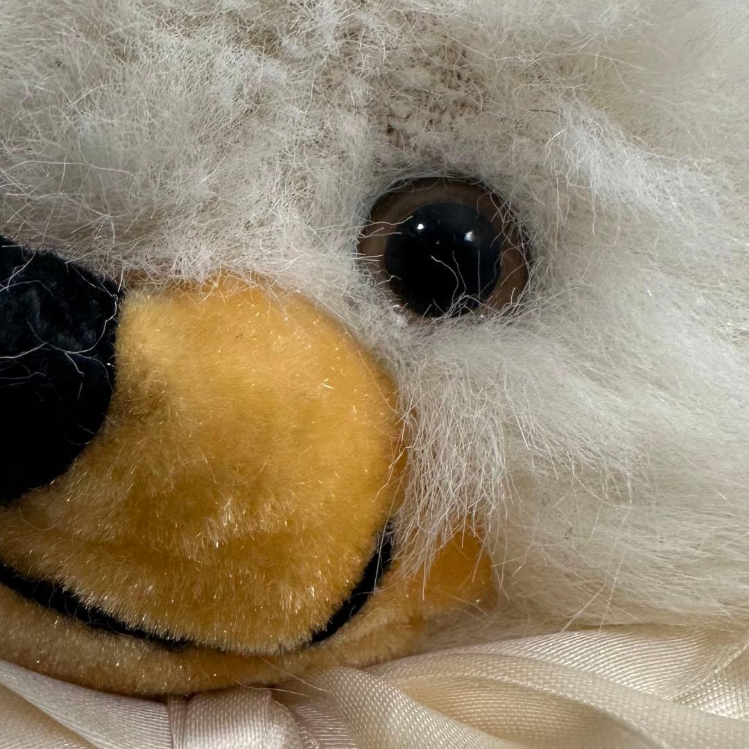 ヴィンテージ チーキー ホワイト ナイロン ぬいぐるみ アンティーク テディベア