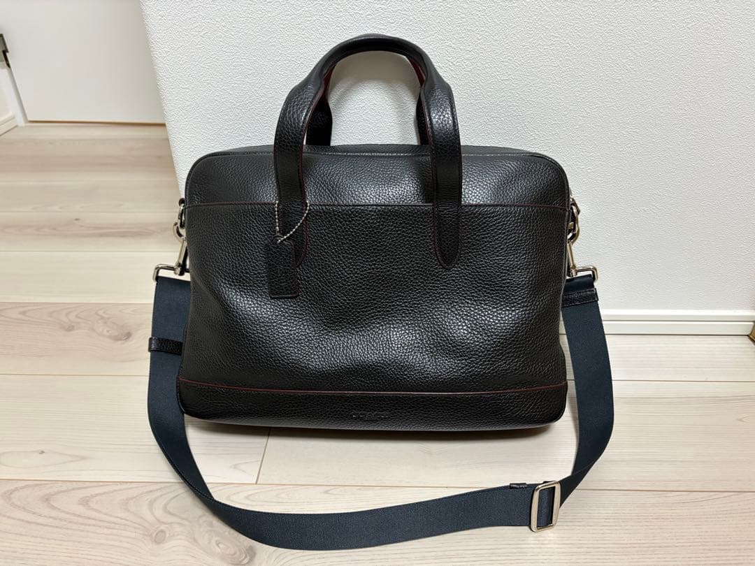 【美品】コーチ　ビジネスバッグ　2wayバッグ　ブラック