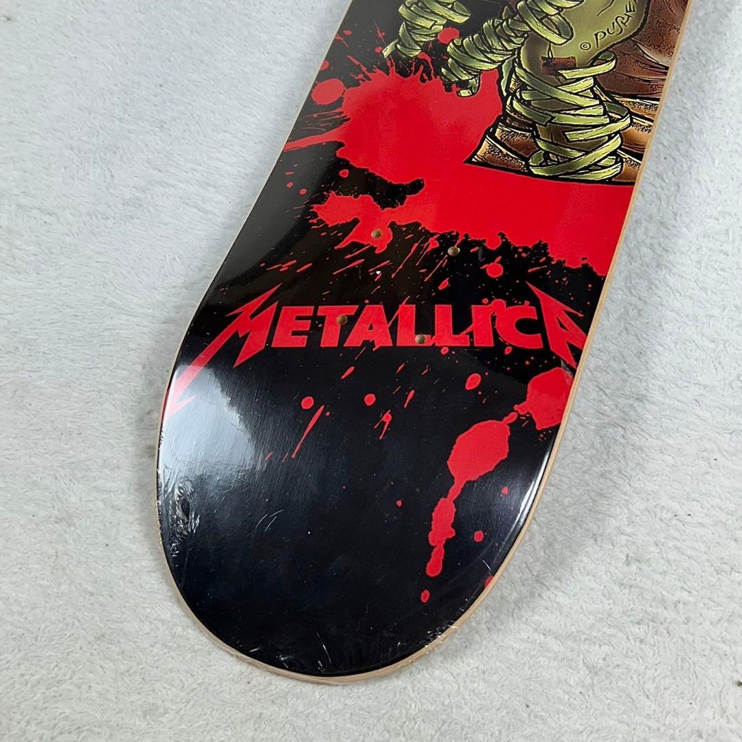 未使用 LLICA スケートボード デッキ ドクロ イラスト メタリカ
