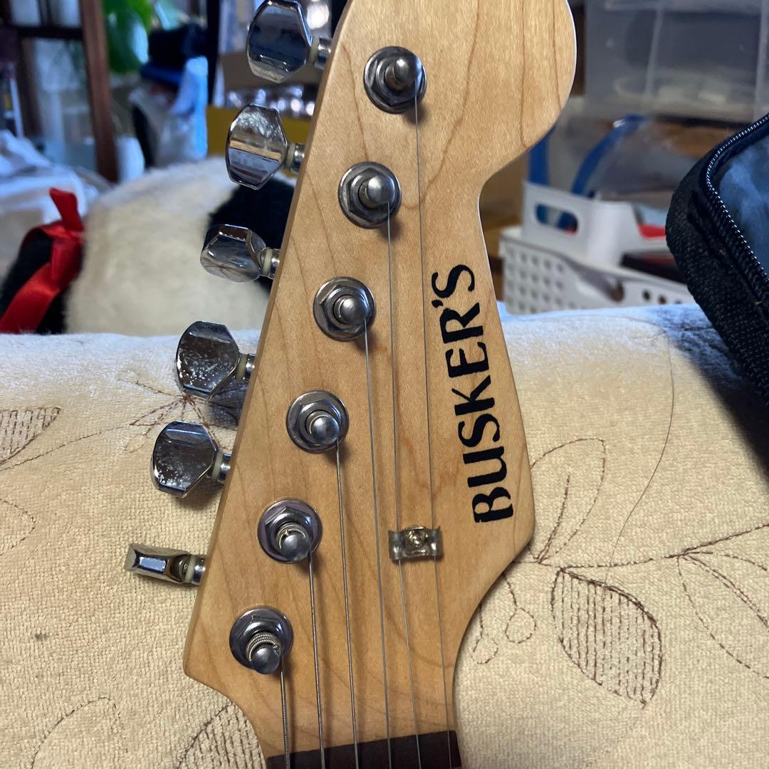 ⭐︎BUSKER'S 　エレキギター　レッド×ブラック　ケース付き