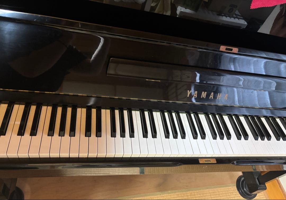 【YAMAHA】アップライトピアノ ブラック