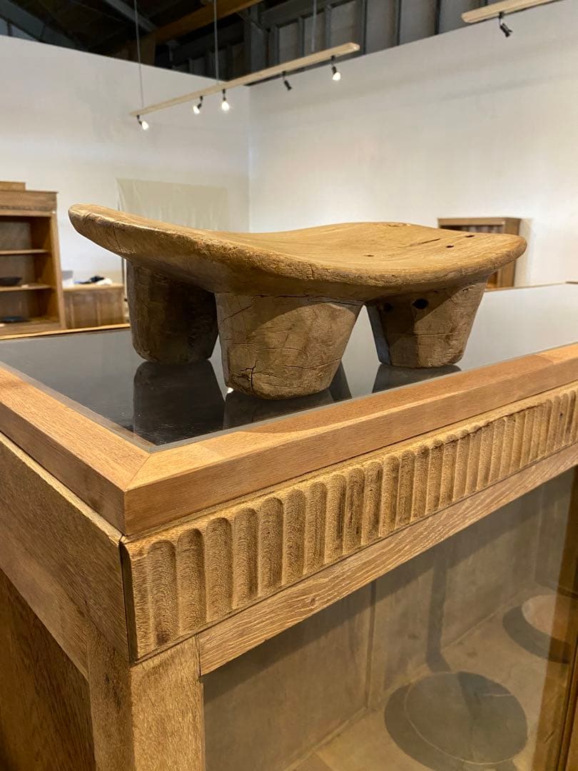 アンティーク　アフリカ　スツール　木製