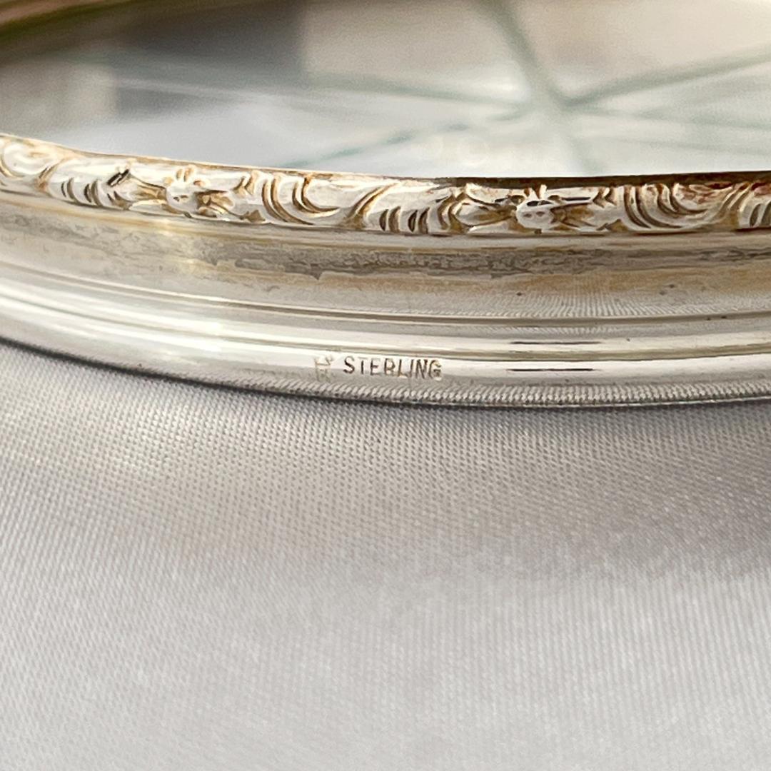 【Lunt】【純銀 / ガラス】ワイングラスコースター 6枚 スターリング