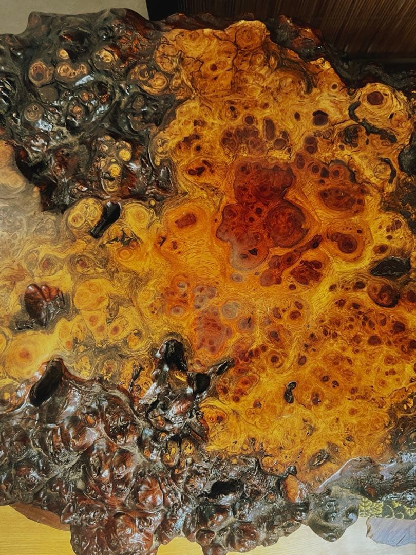 天然時代木 花梨 美玉杢 四足 花台 香台 盆栽台 50㎝