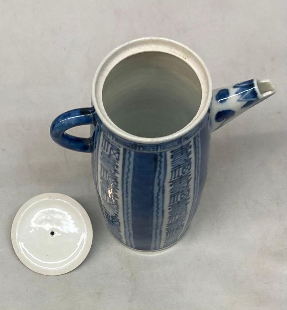 B209s  染付福寿図ちろり　徳利　酒器　茶道具