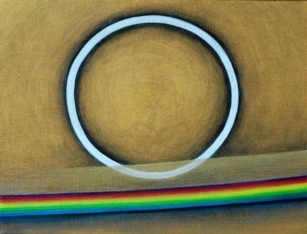 油絵 菅家令子 絵 絵画インテリア額付(白) F3-G142023 風景祈り希望