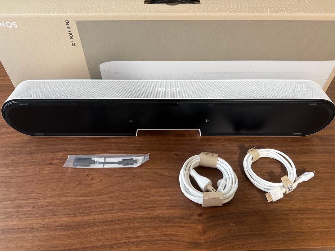 「Sonos Beam Gen 2 ホワイト 美品／箱・付属完備／送料無料」