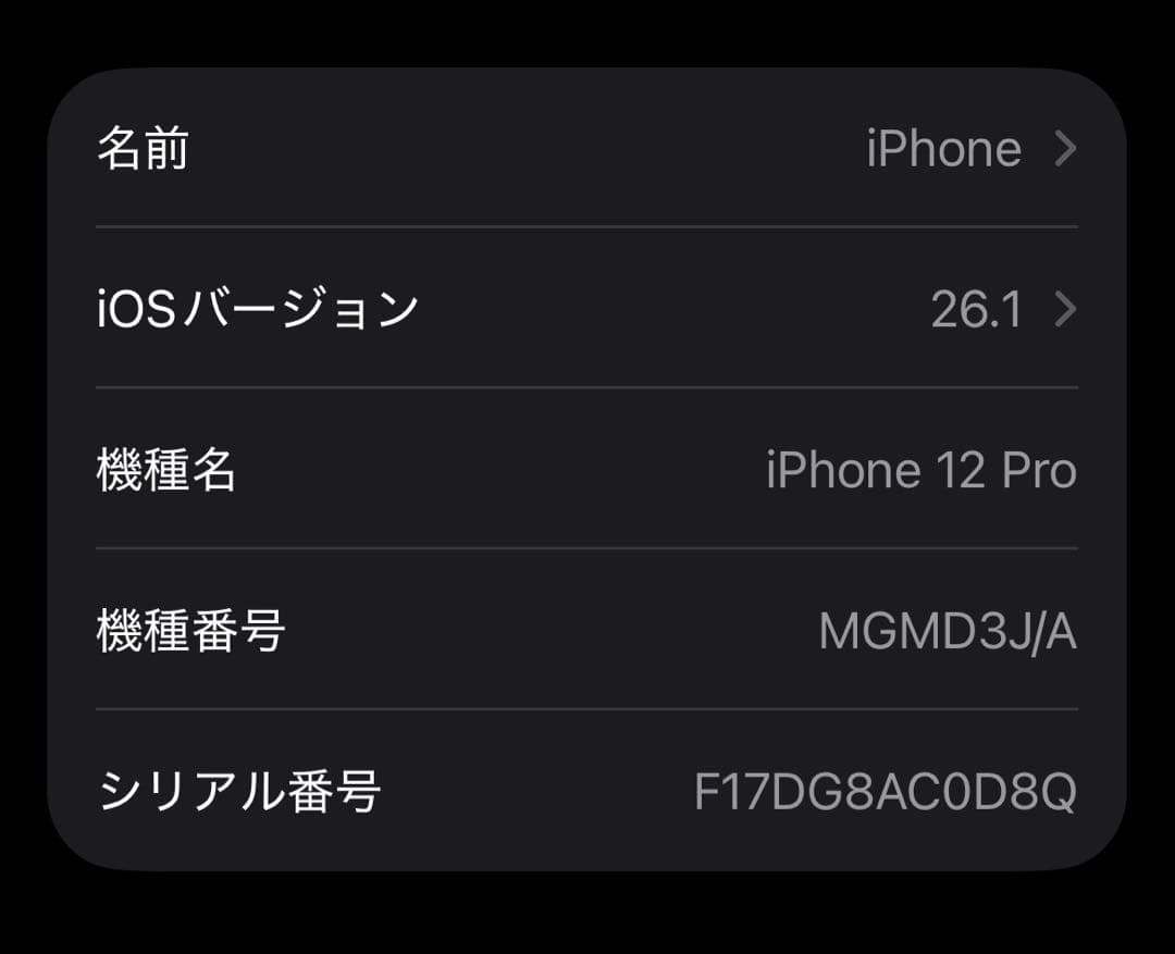 Apple iPhone 12 Pro 256GB 画面ひび割れあり　ジャンク