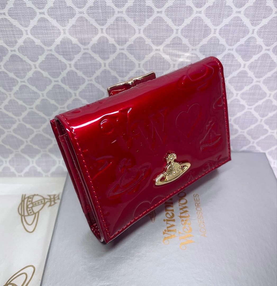 【大人気✨️ショッパー付き】新品 Vivienne Westwood エナメル 赤