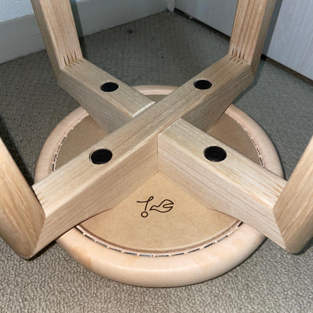 美品 匠工芸 TAKUMI マッシュルームスツール 日本製家具 Mサイズ