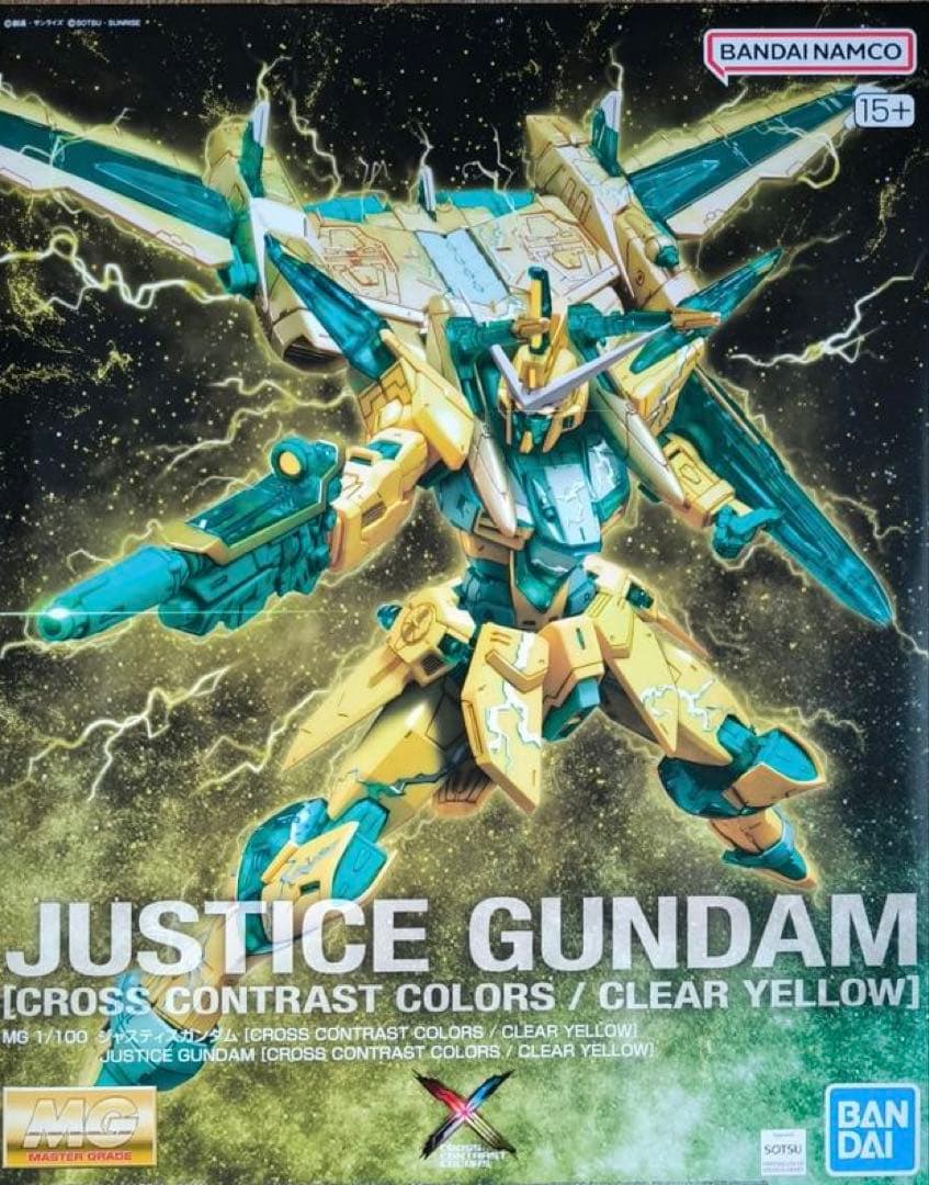 ジャスティスガンダム クリアイエロー 1/100 クリアコントラストカラー