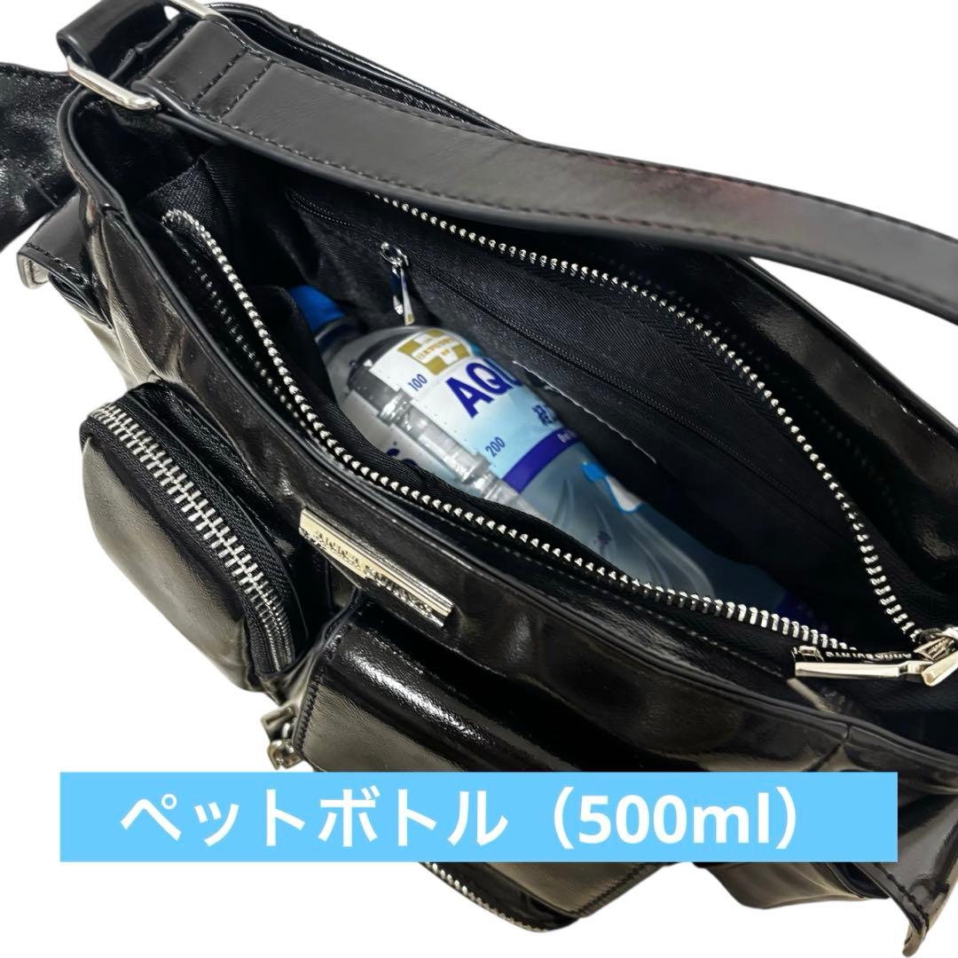 ANNA SUI NYC マルチポケットチビバッグ （メタリックブラック）