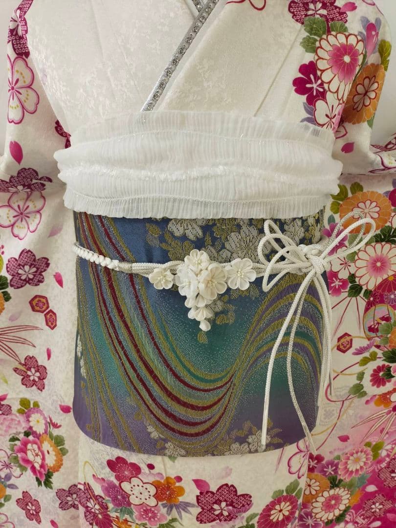 売約済み【まだ間に合う】★★正絹　プリンセススタイル　振袖3点セット★★