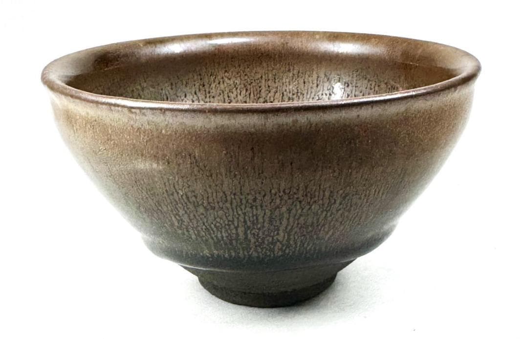 宋時代 建窯兎毫盞 禾目天目茶碗 唐物 伝世品焼物 ウブ品 骨董 WWTT056