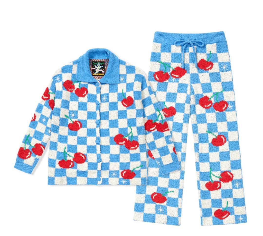 ウィグルウィグル ルームウェア パジャマ 長袖 チェリー