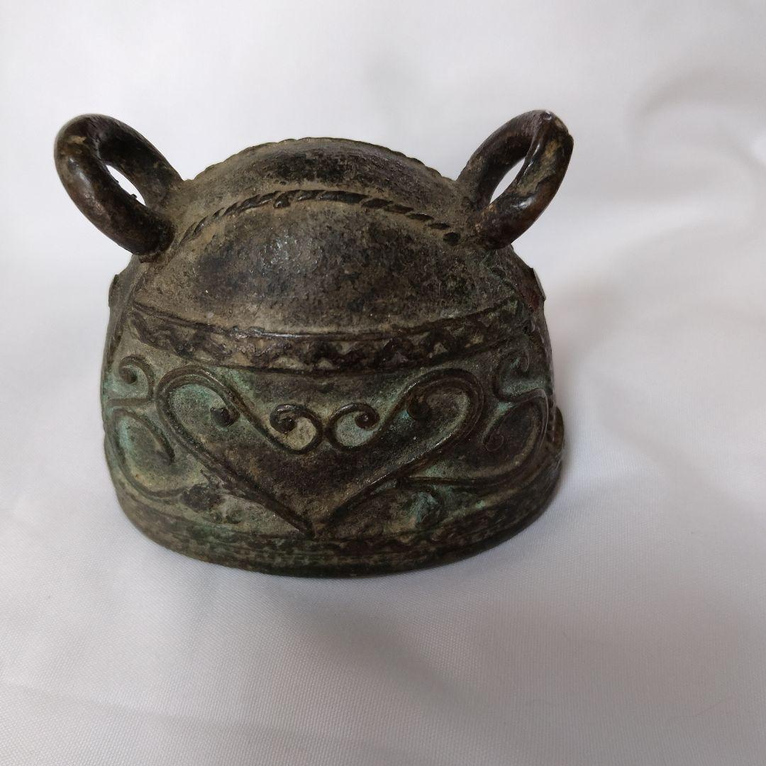 寺院　仏鈴　青銅　ミャンマー　アンティーク　牛　カウベル