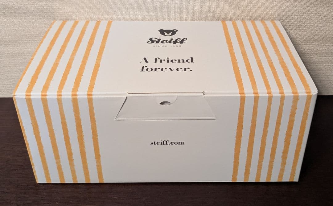 ジェラートピケ Steiff シュタイフ ぬいぐるみ　ボーダー　クリーム　BOX