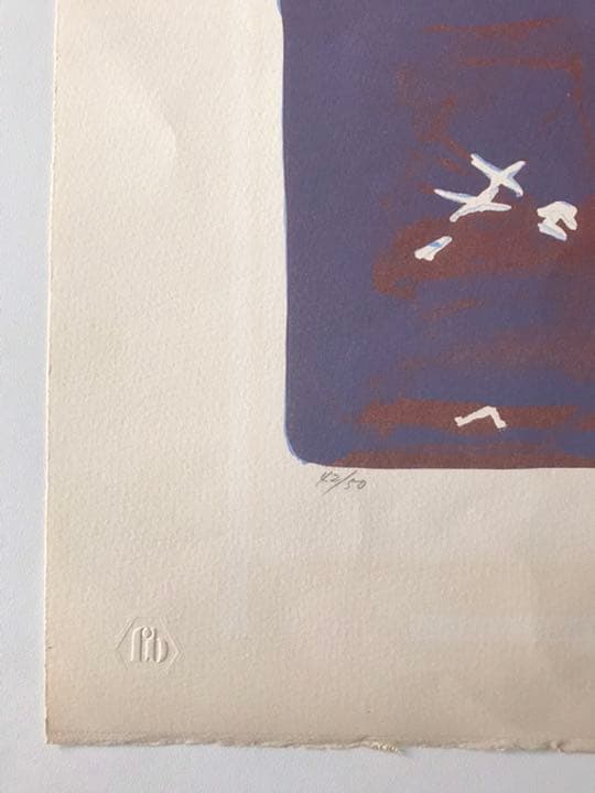 ★F40★脇田和「向かい合う鳥」リトグラフ　限定品　直筆サイン有り