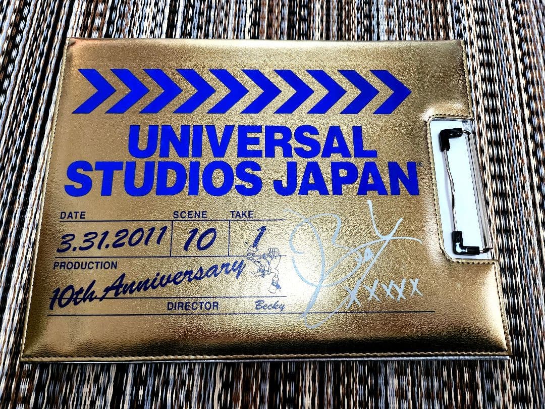 USJ ユニバーサルスタジオジャパン 10周年 バインダー　ゴールド シルバー